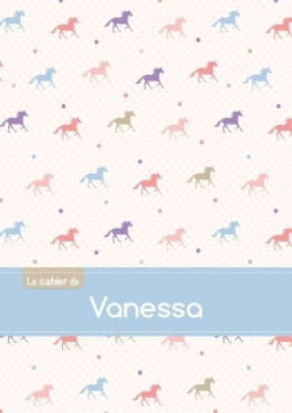 Koledar/Rokovnik CAHIER VANESSA BLANC,96P,A5 CHEVAUX 