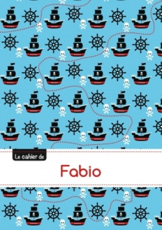 Календар/тефтер Le cahier de Fabio - Blanc, 96p, A5 - Pirates 
