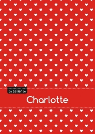 Kalender/Terminbuch Le cahier de Charlotte - Petits carreaux, 96p, A5 - Petits c urs 