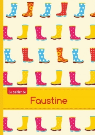 Календар/тефтер Le cahier de Faustine - Blanc, 96p, A5 - Bottes de pluie 