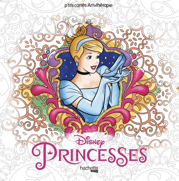 Carte Carrés Art-thérapie Princesses Disney 