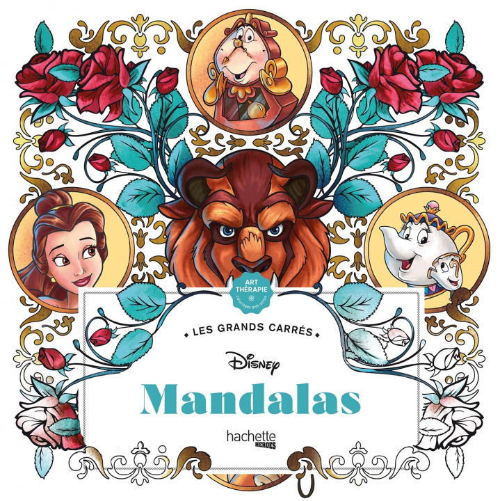 Carte Les grands carrés Disney Mandalas 