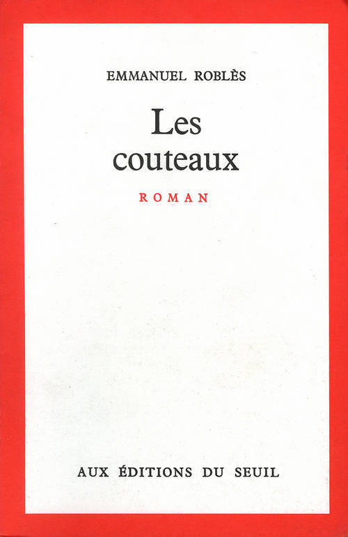 Boek Les Couteaux Emmanuel Robles