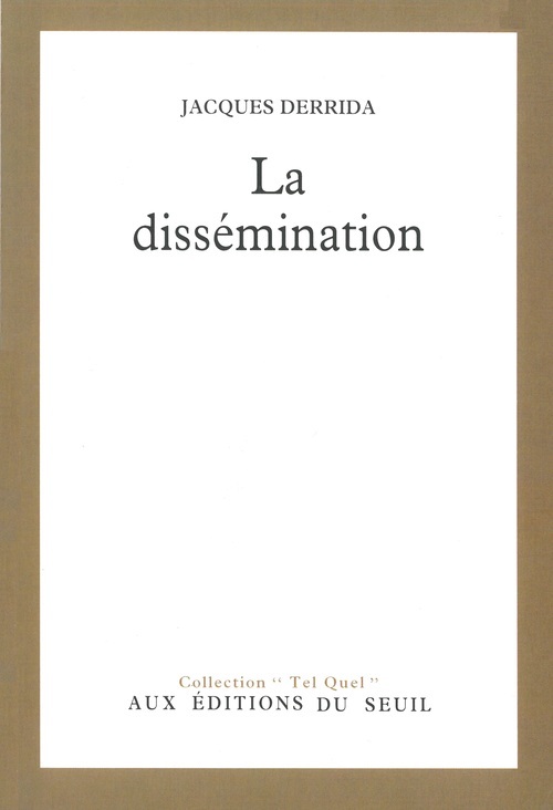 Boek La Dissémination Jacques Derrida