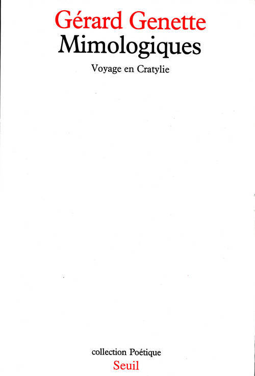 Kniha Mimologiques. Voyage en Cratylie Gérard Genette