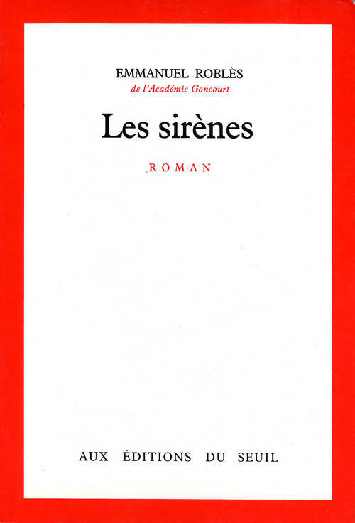 Boek Les Sirènes Emmanuel Robles