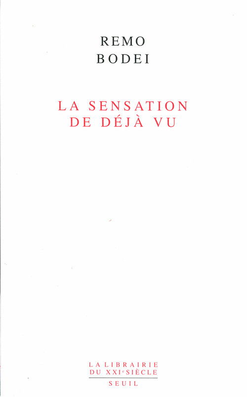 Book La Sensation de déjà vu Remo Bodei