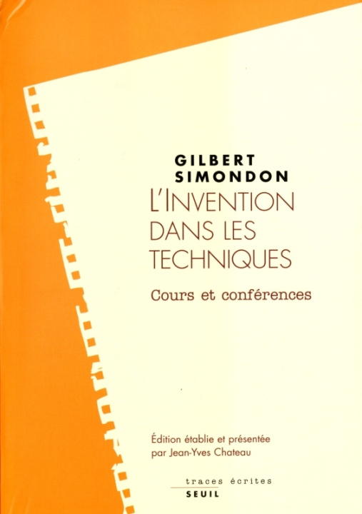 Kniha L'Invention dans les techniques Gilbert Simondon