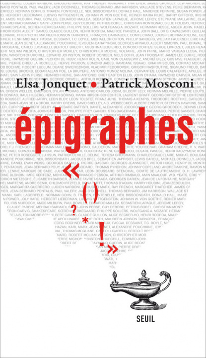 Book Epigraphes Elsa Jonquet