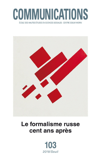 Buch Communications numéro 103 Le formalisme russe cent ans après 