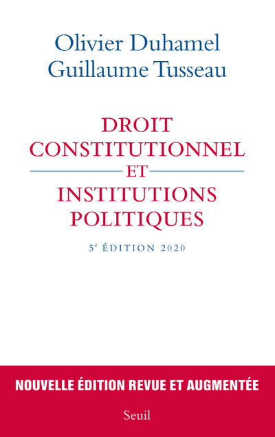 Kniha Droit constitutionnel et institutions politiques Olivier Duhamel