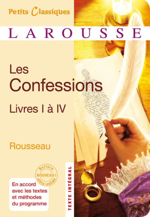 Kniha Les Confessions, livre I à IV Jean-Jacques Rousseau