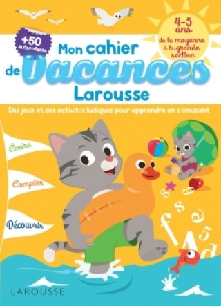 Carte Cahier de jeux de vacances Larousse 4-5 ans Béatrix Lot