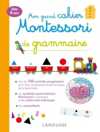 Carte Mon grand cahier Montessori de grammaire 