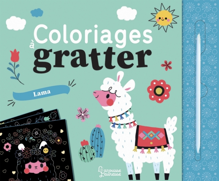 Книга Coloriages à gratter : les lamas 