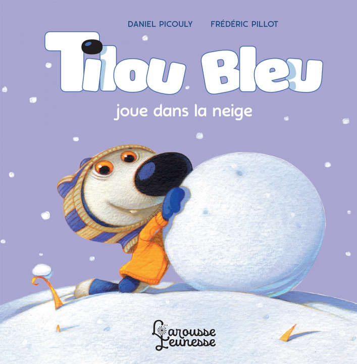 Carte Tilou bleu joue dans la neige Daniel Picouly