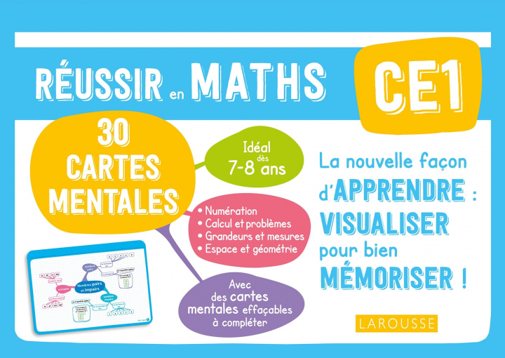 Carte Cartes mentales Maths CE1 Caroline Jambon