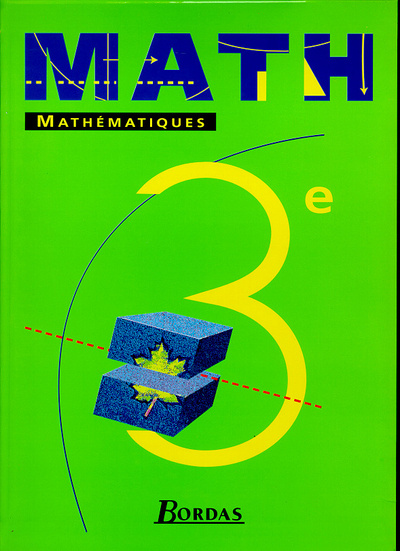 Kniha MATHS 3EME ELEVE 1999 Daniel Barbéri