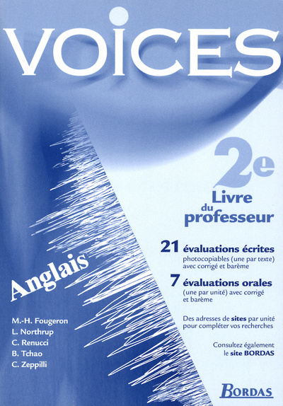 Kniha VOICES 2DE PROF 2001 Claude Renucci