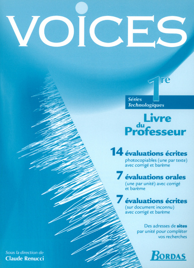 Carte VOICES 1RE ST PROF 2002 Claude Renucci