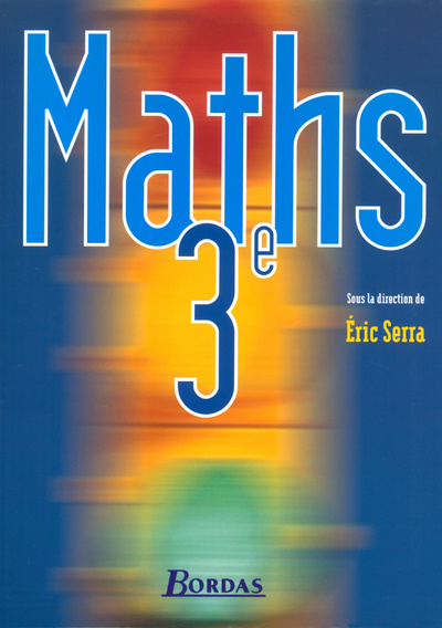 Książka MATHS 3E 2003 Eric Serra