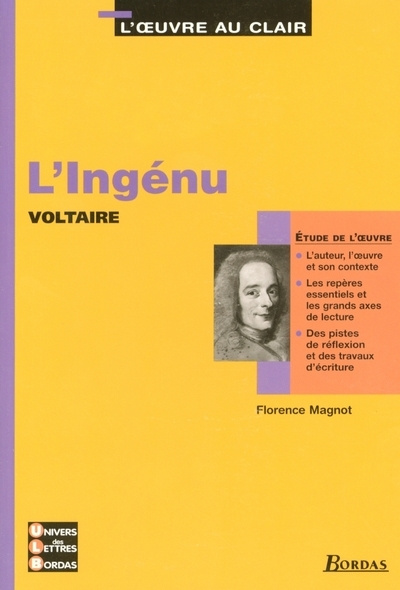 Knjiga ETUDE L'INGENU L'OEUVRE AU CLAIR Voltaire