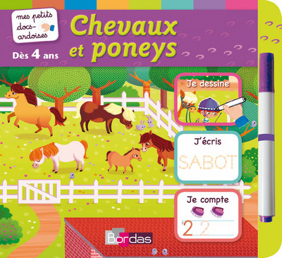 Knjiga MES PETITS DOCS-ARDOISES LES CHEVAUX ET LES PONEYS 