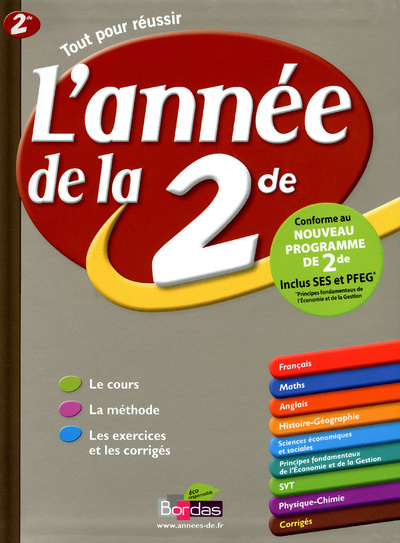 Buch ANNEE DE LA 2DE Sophie Pailloux-Riggi