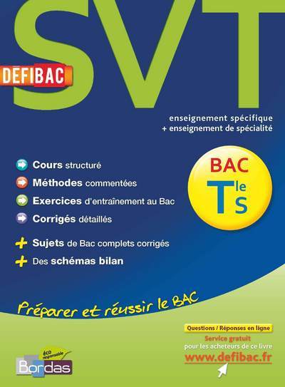 Knjiga DEFIBAC COURS/METHODES/EXOS SVT TERMINALE S Isaline Buchalet