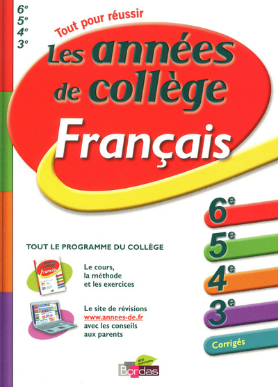 Kniha LES ANNEES DE COLLEGE FRANCAIS - TOUT POUR REUSSIR Fabienne Pegoraro