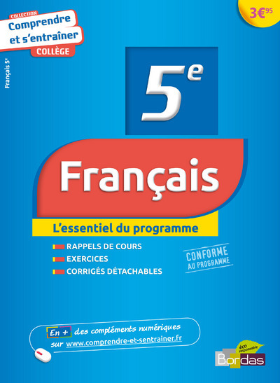Boek COMPRENDRE ET S'ENTRAINER COLLEGE FRANCAIS 5E Françoise Nicolas
