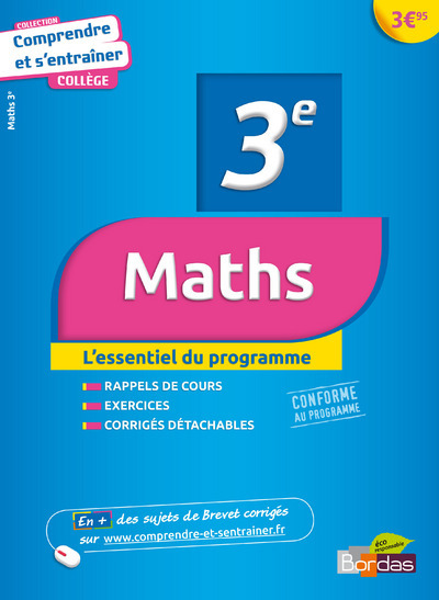 Book COMPRENDRE ET S'ENTRAINER MATHS 3E Jean-Luc Romet