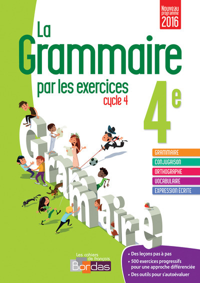 Kniha La Grammaire par les exercices 4e 2016 Cahier de l'élève Joëlle Paul