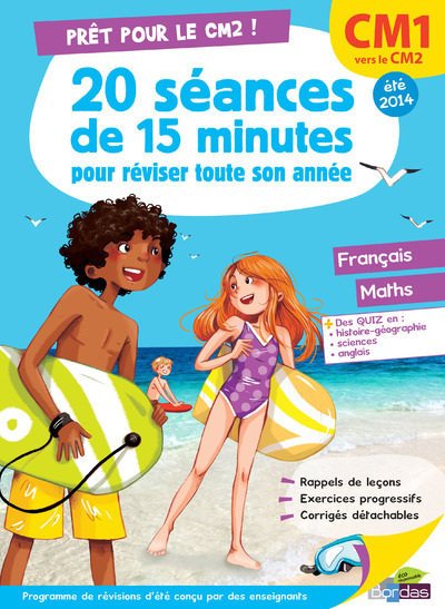 Carte PRET POUR LE CM2 ! - 20 SEANCES DE 15 MINUTES POUR REVISER TOUTE SON ANNEE CM1 VERS CM2 - ETE 2014 