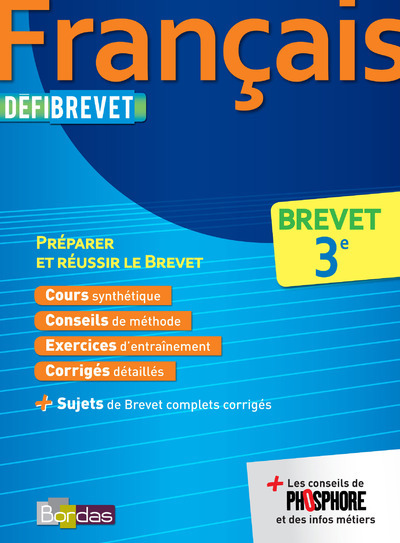 Книга DEFIBREVET FRANCAIS 3E PREPARER ET REUSSIR LE BREVET Pierre Le Gall