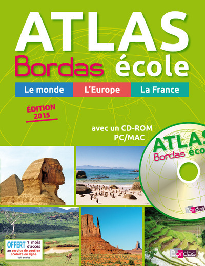 Kniha ATLAS BORDAS ECOLE + CD EDITION 2015 GRAND PUBLIC 