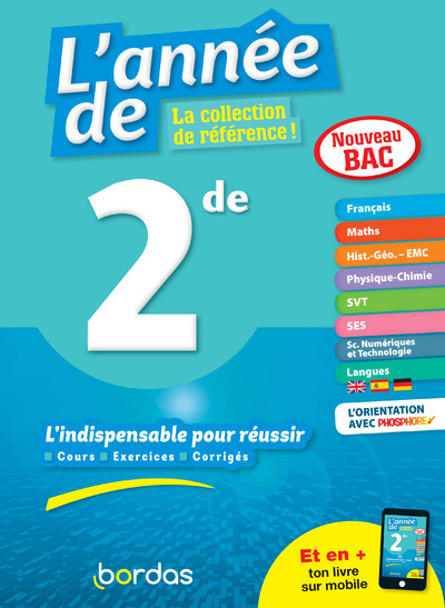 Boek L'année de 2de Sophie Pailloux-Riggi