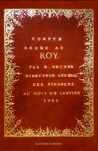 Книга Compte rendu au Roy - 1781 Necker