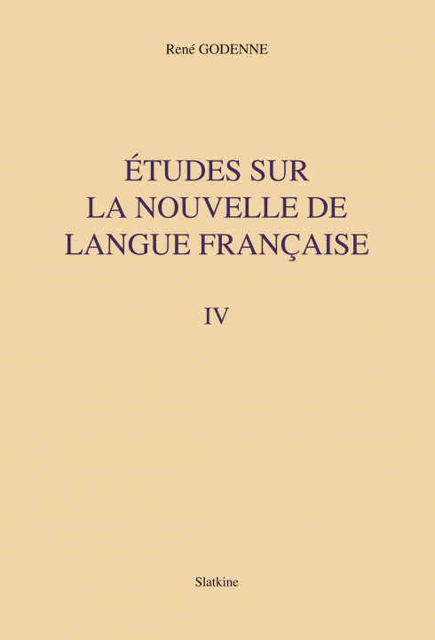 Buch Études sur la nouvelle de langue française Godenne