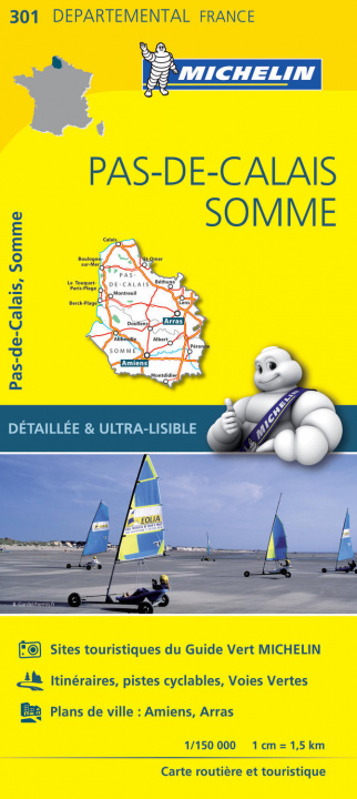 Drucksachen Pas-de-Calais, Somme - Michelin Local Map 301 Michelin