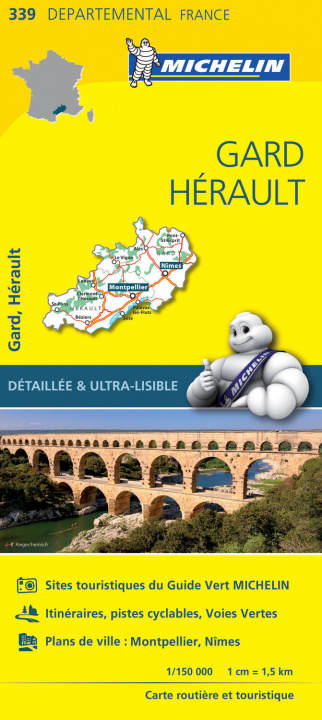 Tiskani izdelki Carte Départemental Michelin Gard, Hérault Michelin