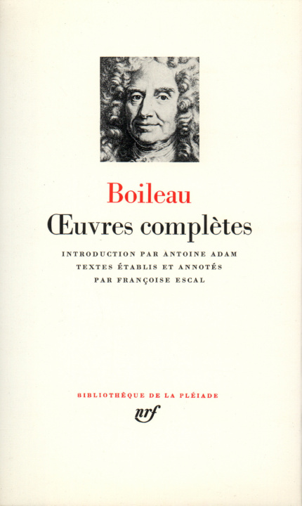 Knjiga Œuvres complètes Boileau