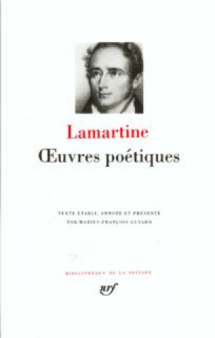 Carte Œuvres poétiques complètes Lamartine