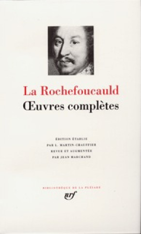 Carte Œuvres complètes La Rochefoucauld