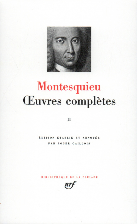 Carte Œuvres complètes Montesquieu