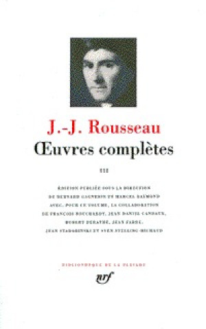 Knjiga Œuvres complètes Rousseau