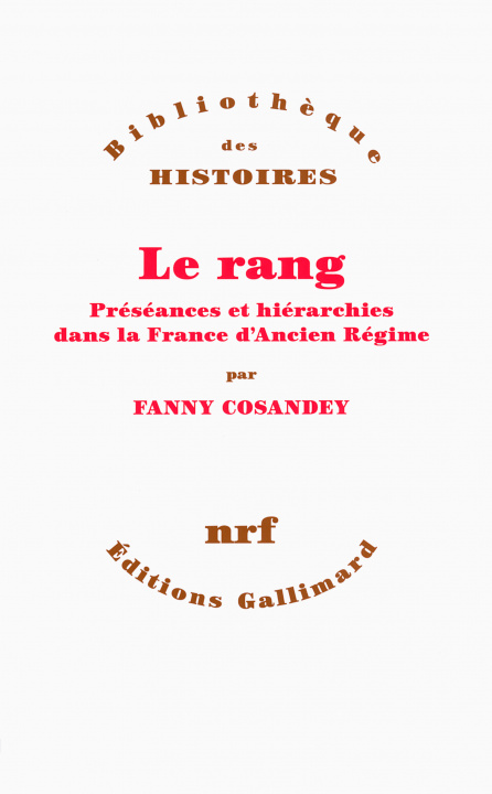 Knjiga Le rang Cosandey