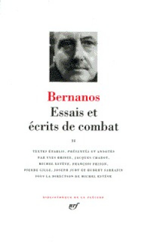 Carte Essais et écrits de combat Bernanos