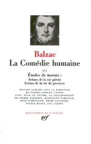 Kniha La Comedie humaine vol. 3 Balzac
