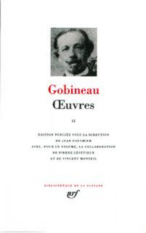 Knjiga Œuvres Gobineau